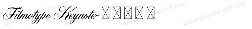 Filmotype Keynote字体转换
